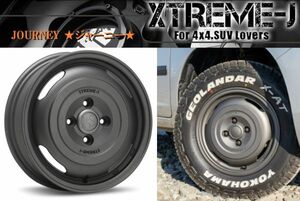 XTREME-J エクストリームJ JOURNEY ジャーニー 14x5.0J 4/100 +30 ガンブラック 14インチ トヨタ サクシード 新品4本 送料無料