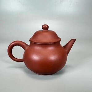 J0191 陳寶 紫砂壺 朱泥茶注 茶道具 煎茶道具 急須 茶器 中国美術 時代物の画像2