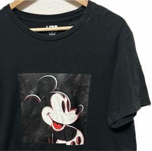 Tシャツ 90s ビンテージ 古着 黒　ディズニー　ミッキー　UT