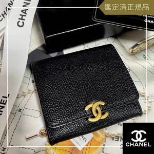  CHANEL シャネル キャビアスキン ココロック コインケース 小銭入れ カードケース ヴィンテージ