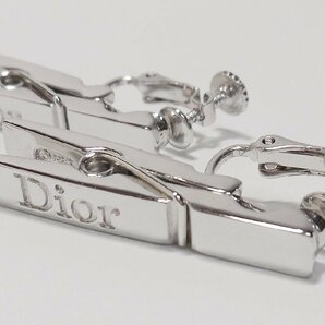 1円スタート ディオール イヤリング ロゴ シルバー Christian Diorの画像2