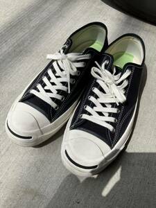 【ビームスプラス 購入】　CONVERSE addict JACK PURCELL CANVAS ジャックパーセル ブラック US9 27.5cm 美品