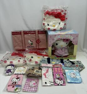 i Hello Kitty goods various 15 point together soft toy handkerchie mascot bag pet bottle holder miscellaneous goods other Sanrio 