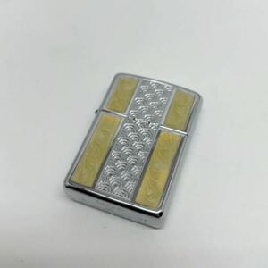 C　ジッポー　アーマー　カスタムライン　ゴールド×シルバー調　ZIPPO