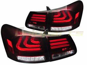 【在庫有り即納】LEXUS 19系 GS 高輝度LED 流れるウインカータイプ ファイバーLEDテールランプ　レクサス　VIP系　S219　ヘッドライトに　