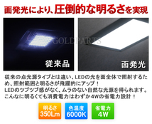 【LEDの粒が見えない独占技術】トラックやキャンピングカーにお勧め　スーパースリムフラットLEDパネルライト　12V/24V対応　車いす乗降　_画像7