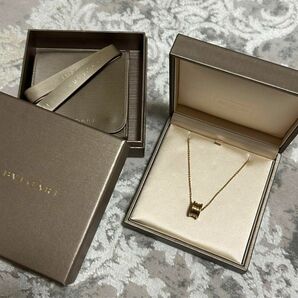 正規品 BVLGARI ブルガリ ビーゼロワンネックレス PG 保証書有 ピンクゴールド