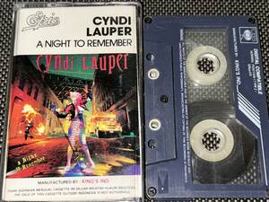 Cyndi Lauper / A Night To Remember 国内カセットテープ 難あり