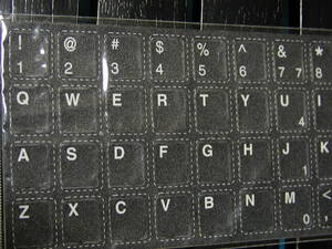 Thinkpadの汚いキーボードに英語のキーボードシールステッカー
