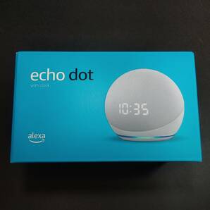 Amazon Echo Dot 第4世代 時計付き グレーシャーホワイト