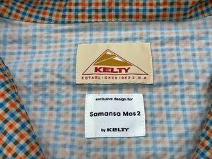 送料無料★ KELTY×SamansaMos2★ シアサッカーシャツパーカー★ケルティ　サマンサモスモス