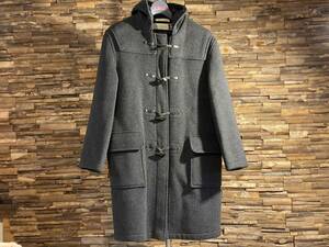 [ ultimate beautiful goods & quick shipping ]g Rover all duffle coat gray size :L (US40) lining : check toggle : water cow exceedingly clean..