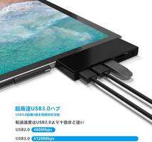 6-in-1Microsoft Surface Go/Surface Go 2 専用 USB 3.0 ハブ_画像7