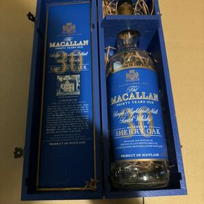 ザ マッカラン 30年 ブルーラベル The MACALLAN 空瓶 空き瓶 空箱セットの画像1