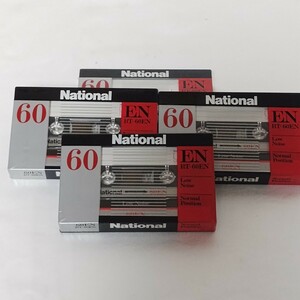 national【ナショナル】 松下電気　RT-60EN ノーマルポジション　カセットテープ4本セット【未開封】