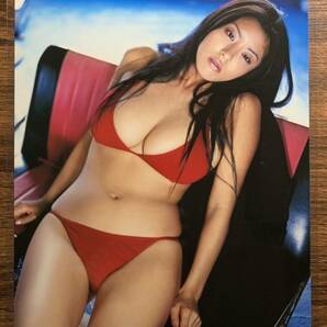 【厚手ラミネート加工】根本はるみ 水着 A4変サイズ 雑誌切り抜き 3ページ サブラガールズ ④【グラビア】-l14の画像2