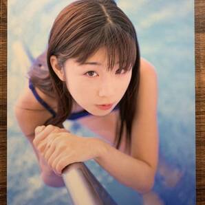 【厚手ラミネート加工】小倉優子 水着 A4変サイズ 雑誌切り抜き 5ページ スコラ 2002 04【グラビア】-b12の画像3