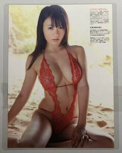 【厚手ラミネート加工】星名美津紀　水着　A4変サイズ　雑誌切り抜き 3ページ FLASH2015年9月5日号【グラビア】-J14