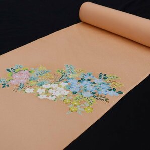 inagoya春の附下祭り★新品【附下反物】丹後ちりめん 正絹 着尺 生地 未使用 kimono fabrics C1022dbの画像4