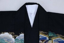 inagoya■当店人気アイテム☆着用可【男の子羽織+着物+襦袢セット】陽気な天使 boy's kimono set 化繊 中古 七五三・端午の節句y8263ni_画像3