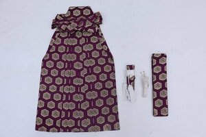 inagoya*kimono for kids*5 -years old man [ hakama set * cord under 59cm] small articles attaching gold . pattern .. used have on possible y6122bq