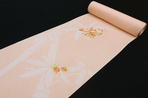 inagoya■今が狙い目☆春の附下祭り【附下】部分刺繍 正絹 着尺 反物 生地 新品 未使用 素材推奨z0033db