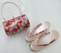 inagoya◆訳あり特価◆未使用品【振袖用・草履バッグセット】25cm エナメル 女性 婚礼 成人式 卒業式 z1072zb_画像1