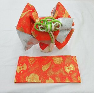 inagoya■春の感謝祭☆結び帯大量入荷！！【中寸サイズ・結び帯】Knot obi for girls 女の子 訳あり 中古 海外へのお土産にもy8805ir