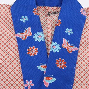inagoya♪イベントや七五三に♪着用可【四つ身+襦袢】7歳用 女の子 化繊 中古 着物 USED kimono for kids y1635myの画像6
