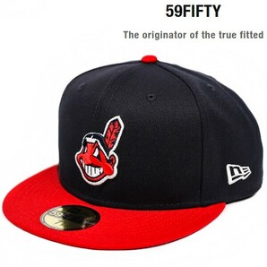 MLB Cleveland Indians クリーブランド インディアンス野球帽子 NEWERA ニューエラ キャップG3508の画像1