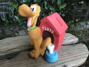 ★　DISNEY　ディズニー　PLUTO　プルート　ソフビ　貯金箱　ヴィンテージ　アンティーク　昭和レトロ　ビンテージ