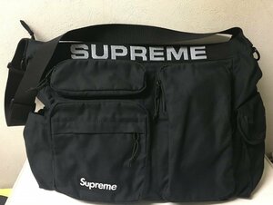 ◆Supreme シュプリーム 23ss Field Messenger Bag　メッセンジャー バッグ　美　黒系