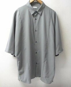 *LOWRYS FARM Lowrys Farm 23ss мужской большой размер рубашка с коротким рукавом серый серия прекрасный товар размер L