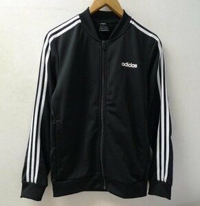 ◆国内正規 adidas アディダス 美品 CORE 3ストライプス トリコットトラックスーツ DV2448　 ライン トラック ジャージ 黒 サイズJ/S