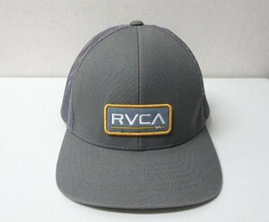 ◆国内正規 RVCA ルーカ ロゴワッペン メッシュ キャップ グレー　美品