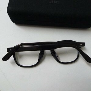 ◆JINS ジンズ セルフレーム クリアレンズ セルフレーム 眼鏡 MCF-17A-011A85 47□24-149039 黒 美品の画像5