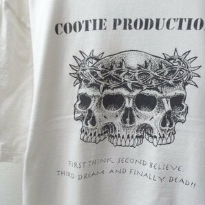 ◆COOTIE クーティー COOTIE × HANGOUT Print Oversized S/S Tee スカル オーバーサイズ Tシャツ サイズS 白系の画像2