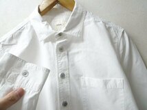 ◆TRIP RINEN リセミワイドカラー ポケット付き ホワイト シャツ 白 サイズ1 タグ付き　美品　日本製_画像2