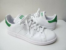 ◆adidas アディダス M20324 美品 STANSMITH スタンスミス スニーカー 白 25.5cm ホワイト　グリーン サイズ7.5_画像4