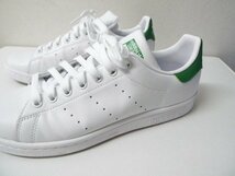 ◆adidas アディダス M20324 美品 STANSMITH スタンスミス スニーカー 白 25.5cm ホワイト　グリーン サイズ7.5_画像3