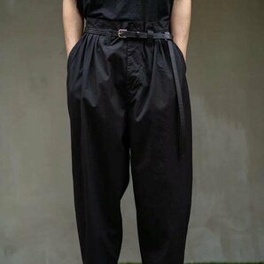 ◆Porter Classic 23aw 美 WEATHER BEBOP PANTS ポータークラシック ウェザー ビバップ パンツ M 定価38500円 黒の画像2