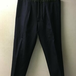 ◆My beautiful landlet シルクウール スラックス パンツ WM-J1302120-1 サイズ1 NAVY マイビューティフルランドレットの画像1