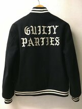 ◆WACKOMARIA ワコマリア エンブレム刺繍 メルトン スタジャン 黒 サイズM ジャケット VARSITY JACKET_画像3