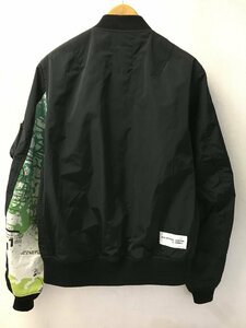 ◆uniform experiment fragment 21ss 美品 ASGER JORN ALPHA MA-1 JACKET BLACK アルファ ボンバー　ジャケット UE-210000