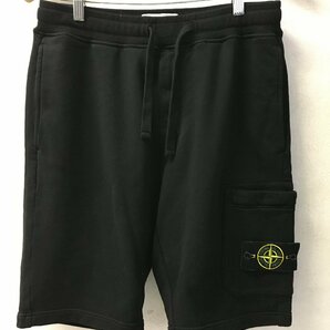 ◆国内正規 STONE ISLAND ストーンアイランド 22s 美品 スウェット ショーツ ショートパンツ 黒 721564651 サイズSの画像1