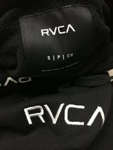 ◆国内正規 RVCA ルーカ ロゴ刺繍 プルオーバー スウェット パーカー 黒 サイズS　近年モデル_画像4