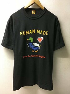 ◆HUMAN MADE ヒューマンメイド カモ デザイン Tシャツ チャコール系 サイズXL 美