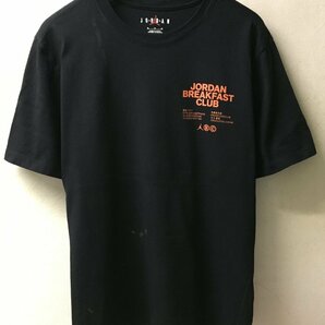 ◆NIKE JORDAN JORDAN BREAKFAST CLUB ロゴ BREAKFAST CLUB TEE Tシャツ 黒 サイズXL DQ7385-010 ブリーチ跡ありの画像1