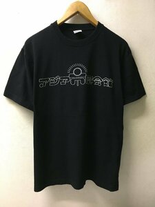 ◆アジア市民会館 United Authle プリント ショップTEE クルーネック Tシャツ 黒 サイズL