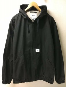 ◆wtaps 23ss 美品 PAB JACKET COTTON RIPSTOP 231BRDT-JKM03 リップストップ フーデッド パーカー ジャケット 黒 02 M ダブルタップス